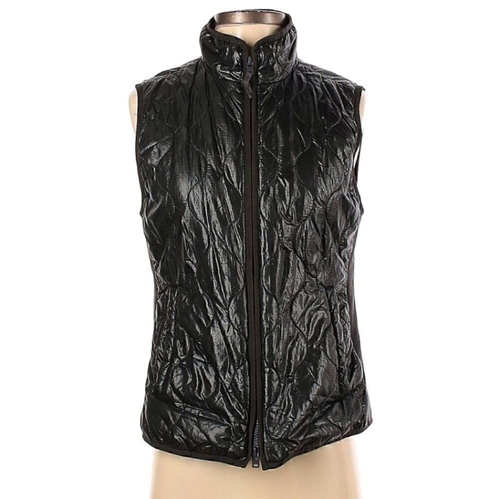 J CREW Quilted Puffer Vest Metallic